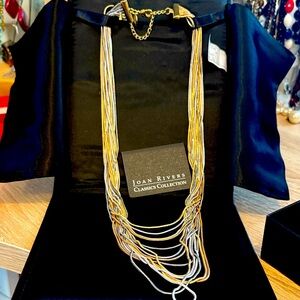 Joan Rivers Gold and Silver Layered Necklace